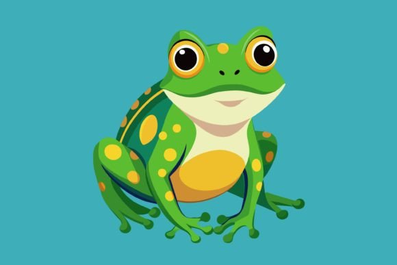 Download Beautiful Frog Vector,frog Illustrat - Frog vector Collection
