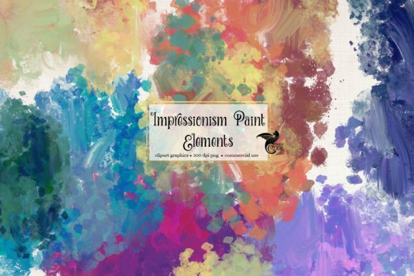 Download Impressionism Paint Elements Clipart - Impressionism Collection