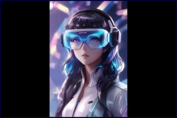 Download Anime Girl Wearing Virtual Reality Glass - Virtual reality Collection