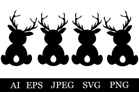 Download Deer Silhouettes. Deer SVG. Deer Graphic - Deer graphic Collection