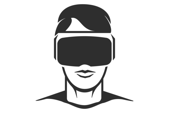 Download Vr Black Icon. Person in Virtual Reality - Virtual reality Collection
