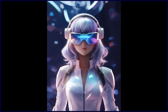 Download Anime Girl Wearing Virtual Reality Glass - Virtual reality Collection